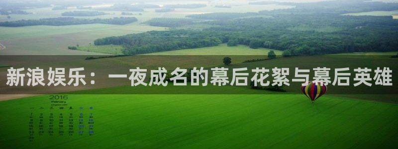 u8国际平台：新浪娱乐：一夜成名的幕后花絮与幕后英雄